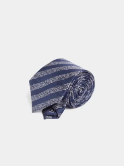 CORBATA JACQUARD MF AZUL MARINO