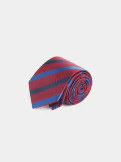 CORBATA JACQUARD MF AZUL MARINO