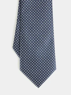 CORBATA JACQUARD MF AZUL MARINO