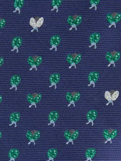 CORBATA JACQUARD MF AZUL MARINO