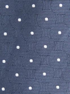 CORBATA JACQUARD MF AZUL MARINO