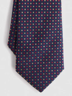 CORBATA JACQUARD MF AZUL MARINO