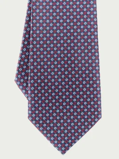 CORBATA JACQUARD MF AZUL MARINO