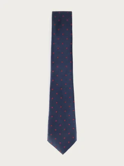 CORBATA JACQUARD MF AZUL MARINO