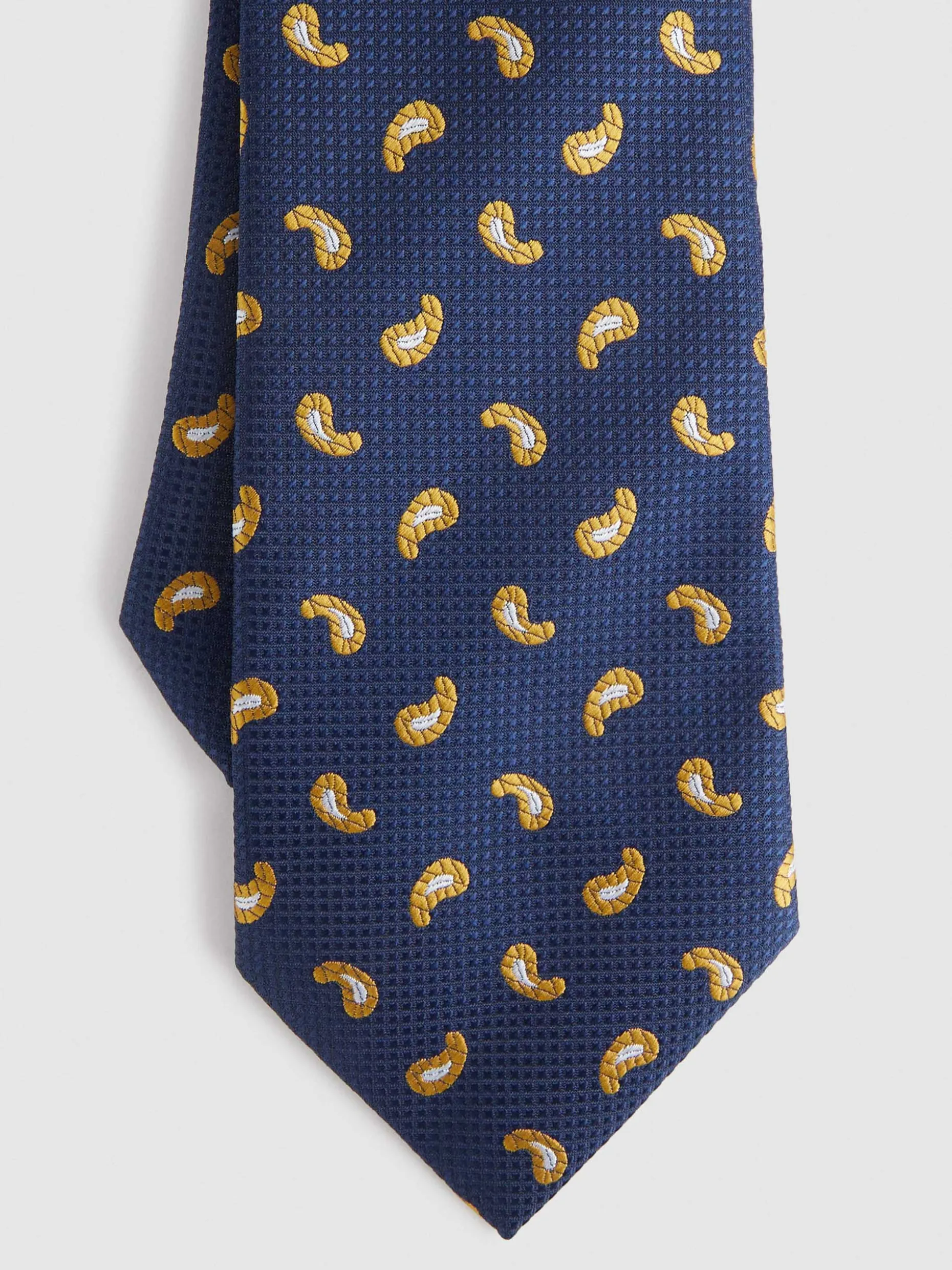 CORBATA JACQUARD MF AZUL MARINO