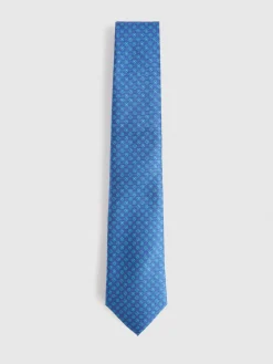 CORBATA JACQUARD MF AZUL MARINO