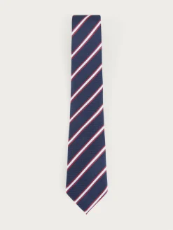 CORBATA JACQUARD MF AZUL MARINO