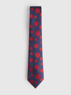 CORBATA JACQUARD MF AZUL MARINO