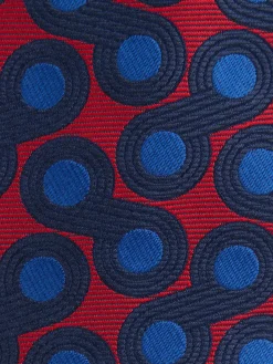 CORBATA JACQUARD MF AZUL MARINO