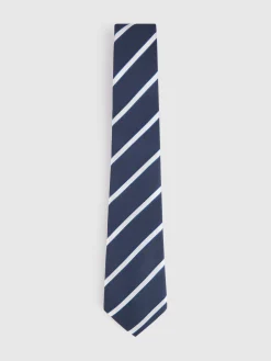CORBATA JACQUARD MF AZUL MARINO