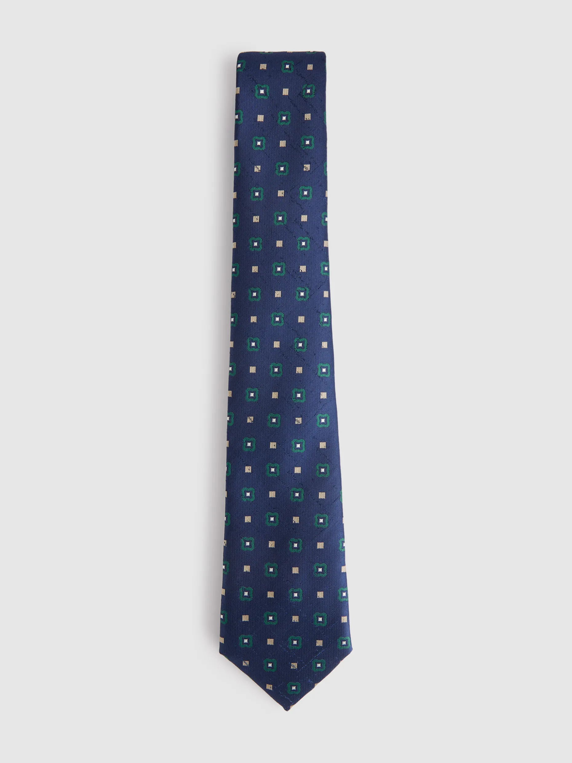 CORBATA JACQUARD MF AZUL MARINO