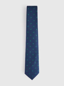 CORBATA JACQUARD MF AZUL MARINO