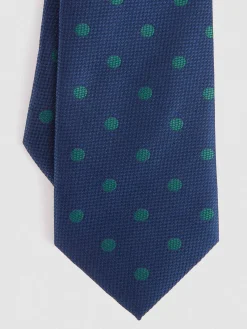 CORBATA JACQUARD MF AZUL MARINO