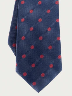 CORBATA JACQUARD MF AZUL MARINO