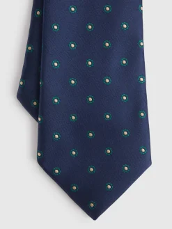 CORBATA JACQUARD MF AZUL MARINO