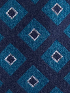 CORBATA JACQUARD MF AZUL MARINO