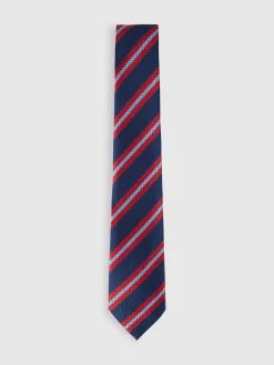 CORBATA JACQUARD MF AZUL MARINO