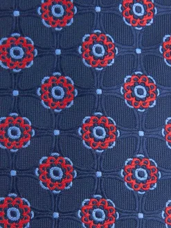CORBATA JACQUARD MF AZUL MARINO