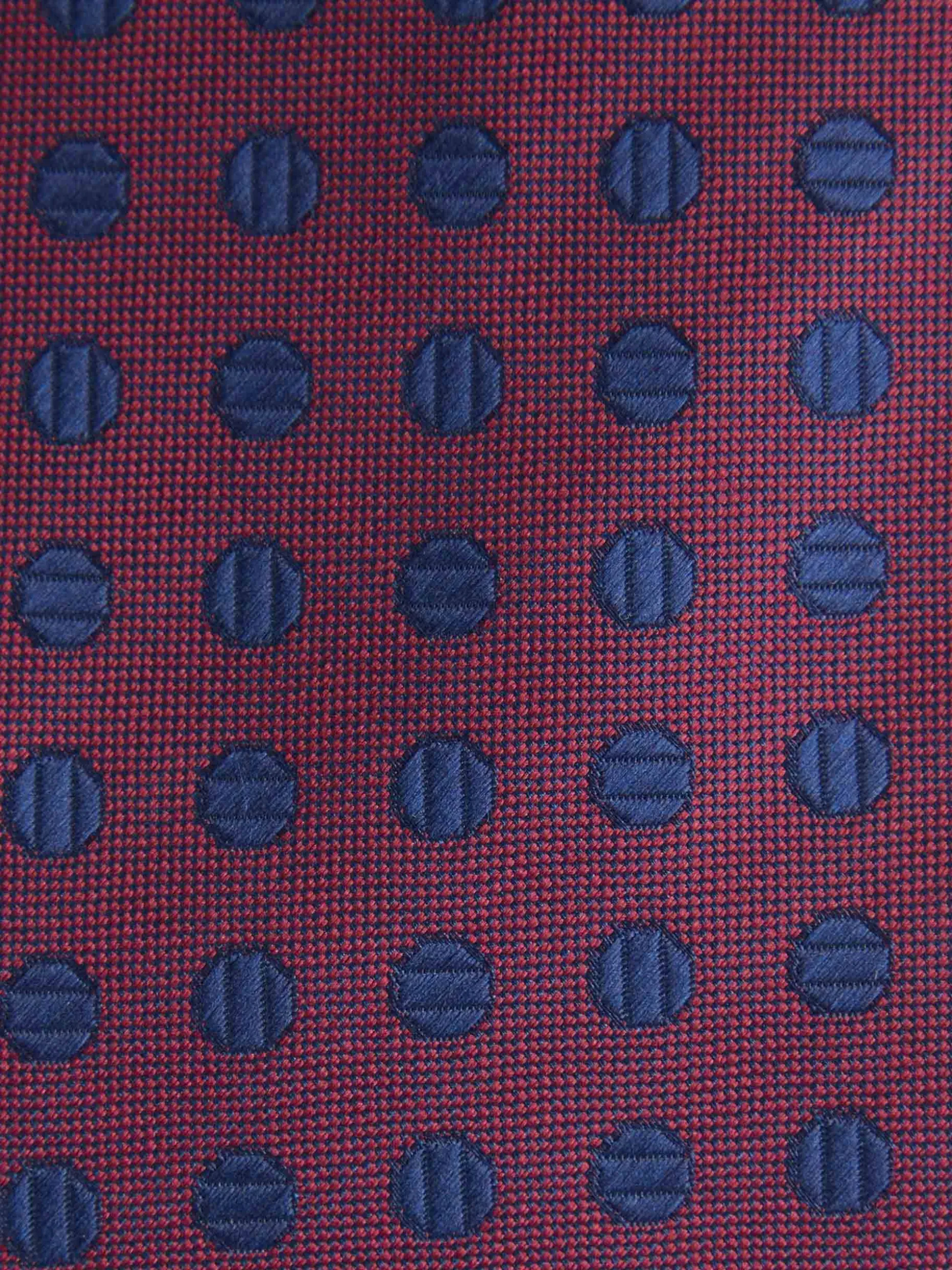 CORBATA JACQUARD MF AZUL MARINO