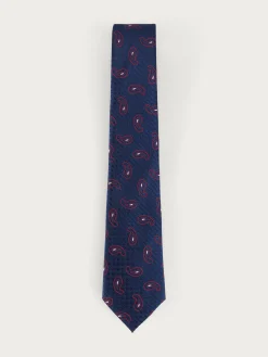 CORBATA JACQUARD MF AZUL MARINO