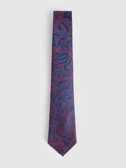 CORBATA JACQUARD MF AZUL MARINO