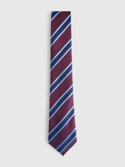 CORBATA JACQUARD MF AZUL MARINO