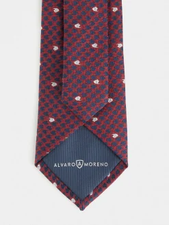 CORBATA JACQUARD MF BURDEOS