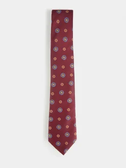 CORBATA JACQUARD MF BURDEOS