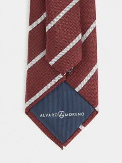 CORBATA JACQUARD MF BURDEOS