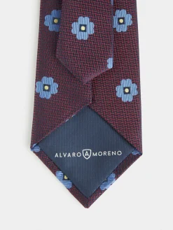 CORBATA JACQUARD MF BURDEOS