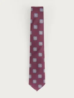CORBATA JACQUARD MF BURDEOS