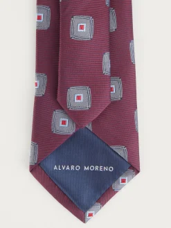 CORBATA JACQUARD MF BURDEOS