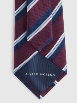 CORBATA JACQUARD MF BURDEOS