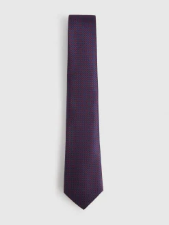 CORBATA JACQUARD MF BURDEOS