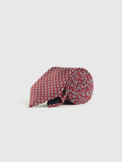 CORBATA JACQUARD MF ROJO
