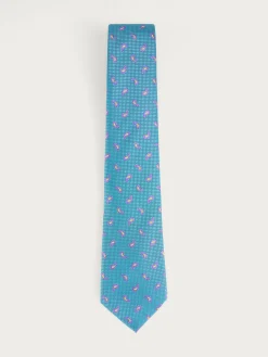 CORBATA JACQUARD MF TURQUESA