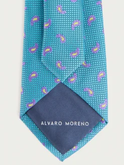 CORBATA JACQUARD MF TURQUESA