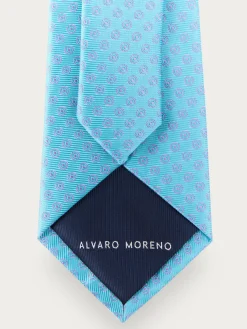 CORBATA JACQUARD MF TURQUESA