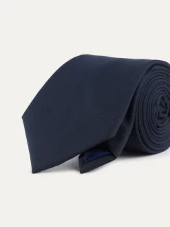 CORBATA LISA MATE AZUL MARINO