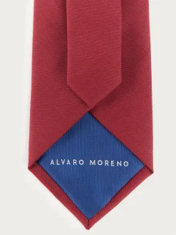 CORBATA LISA MATE ROJO