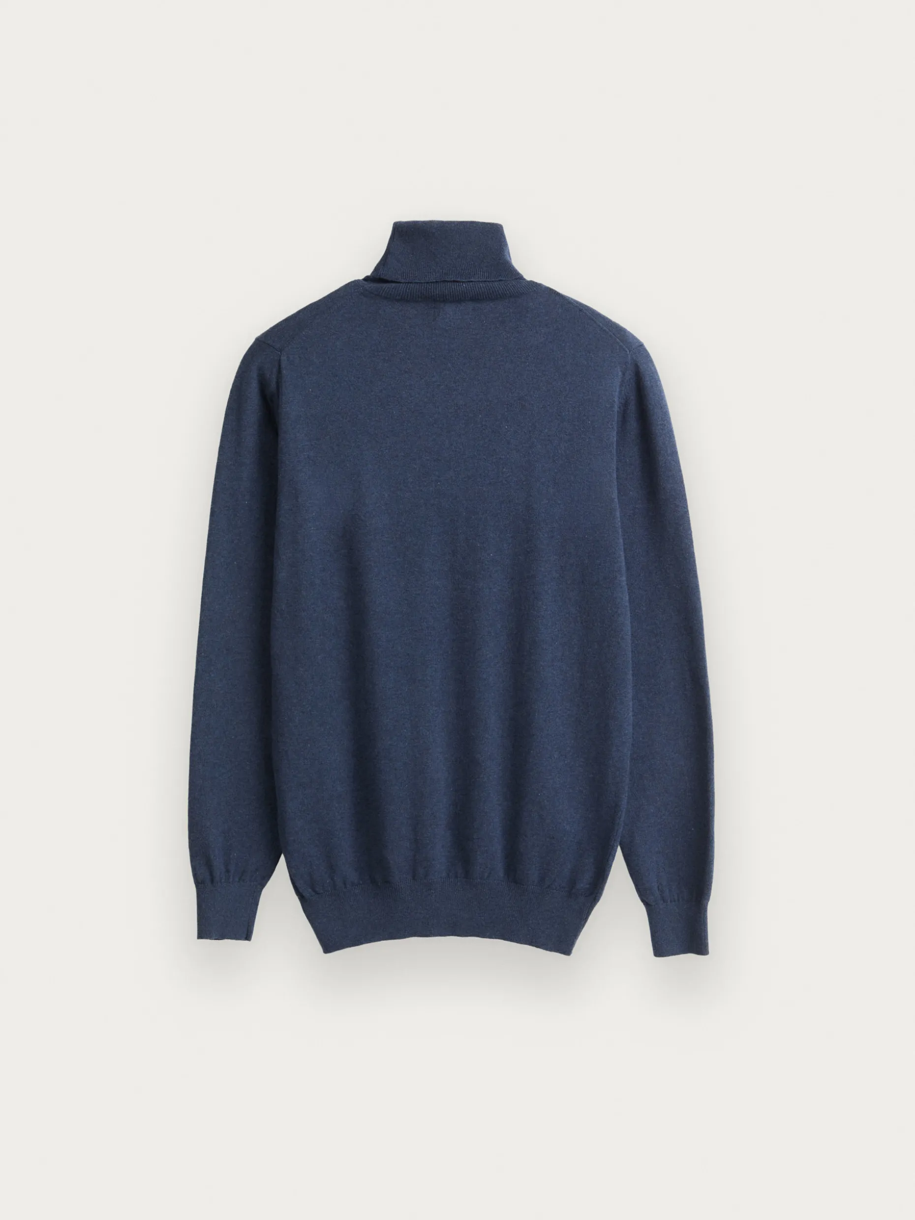 JERSEY ROLL COLLAR AZUL