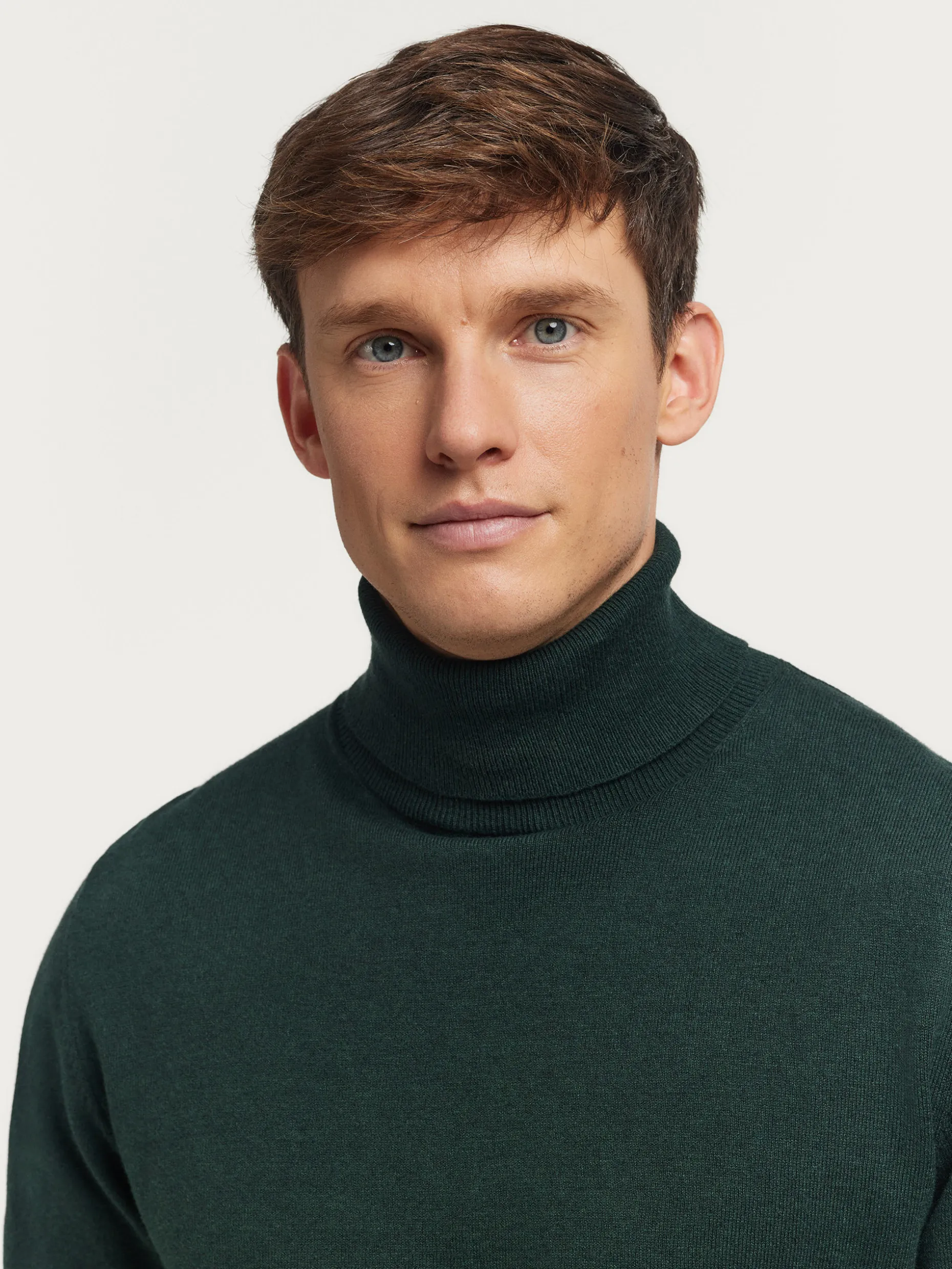JERSEY ROLL COLLAR VERDE