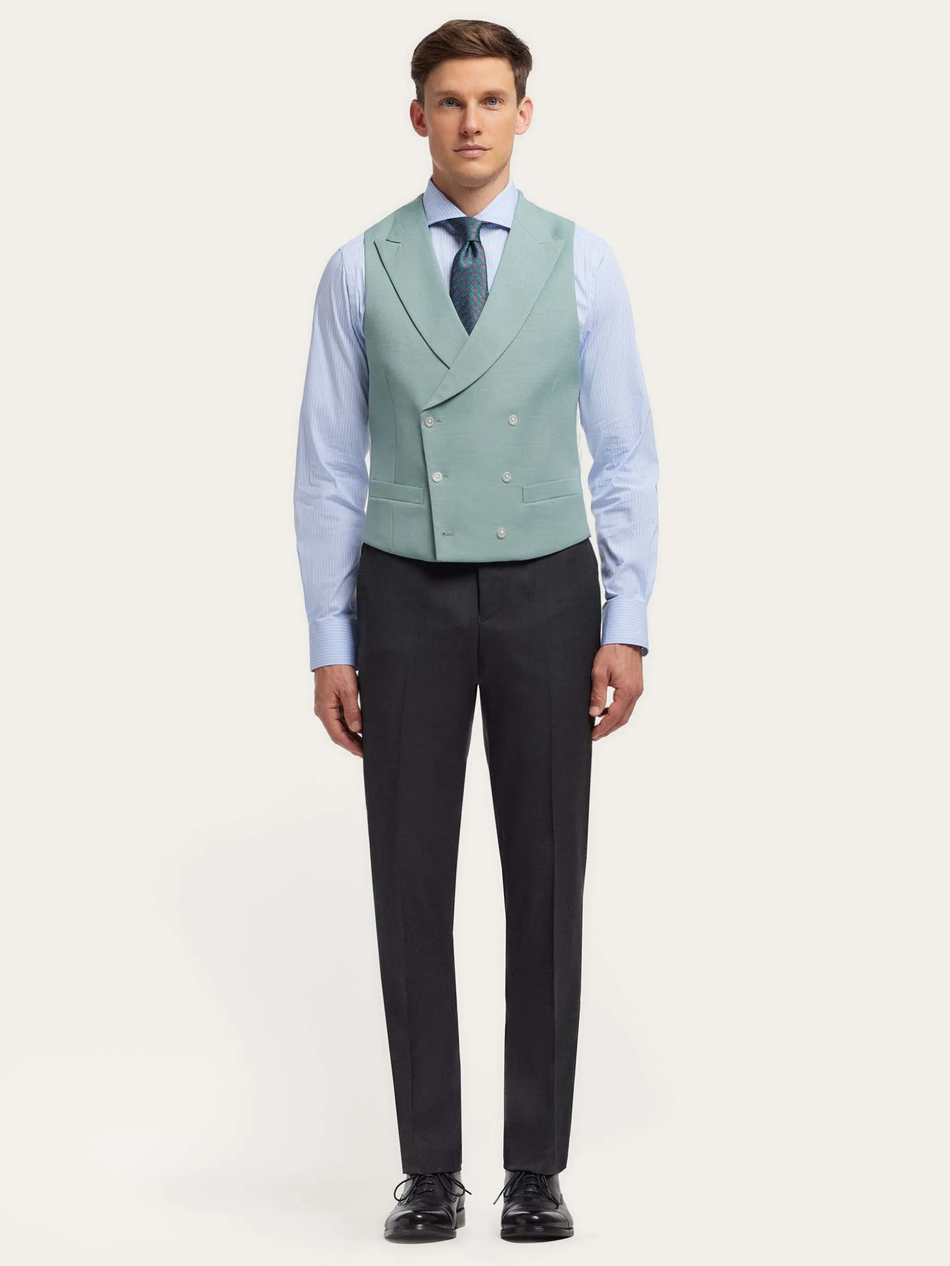 PANTALON CHAQUE WEDDING GRIS