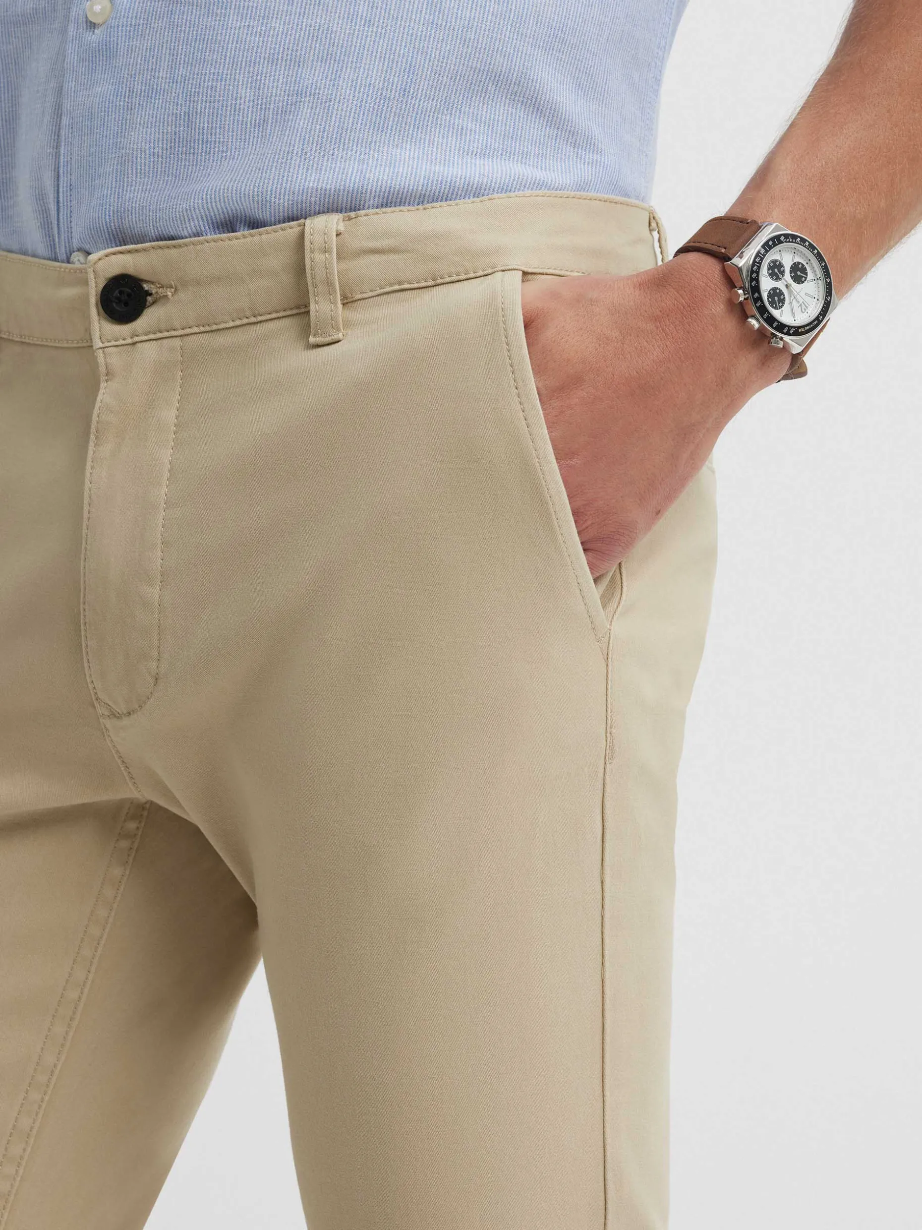 PANTALON CHINO SLIM FIT BEIGE