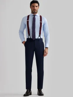 PANTALON FIL A FIL AZUL MARINO
