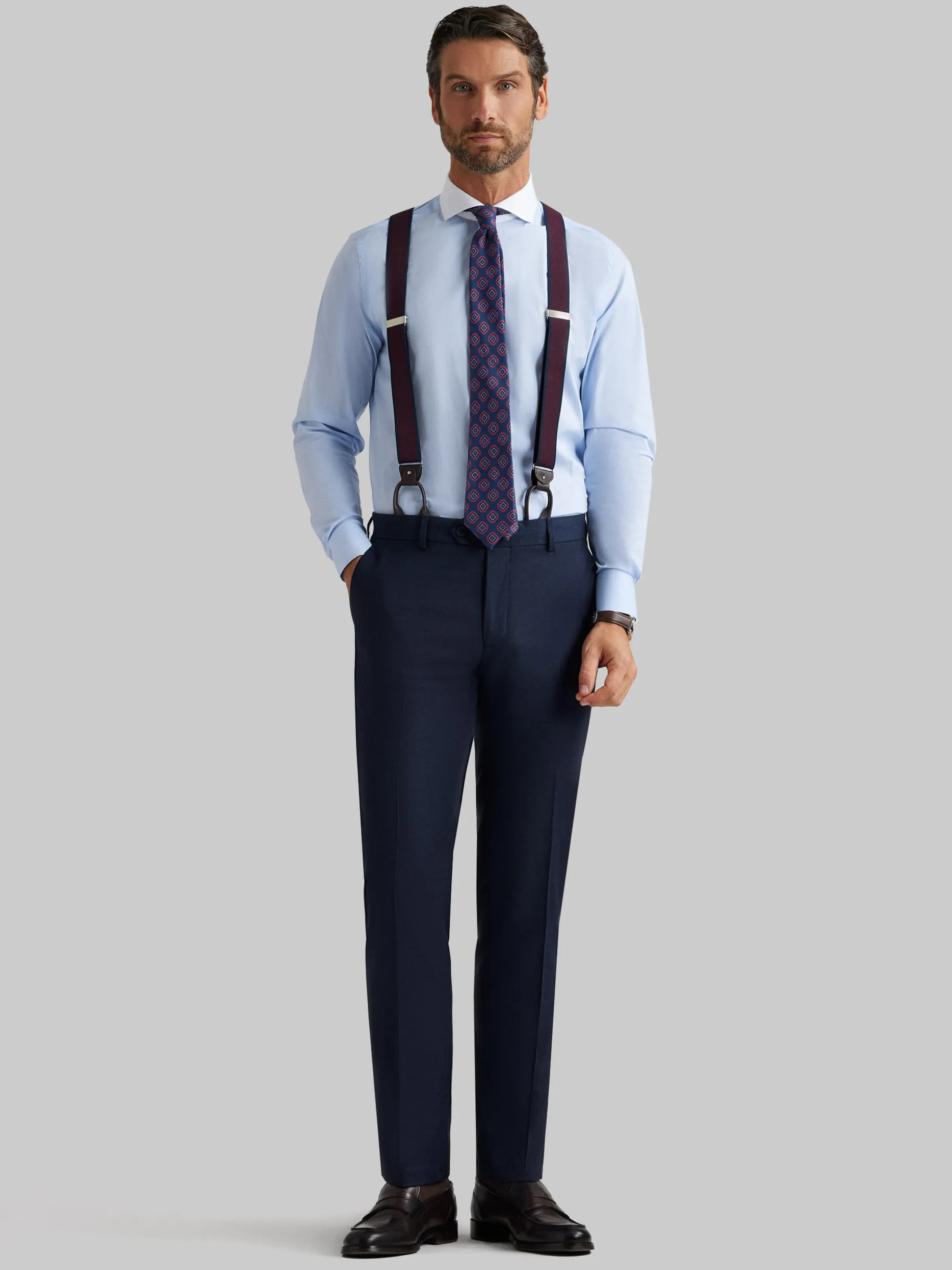 PANTALON FIL A FIL AZUL MARINO