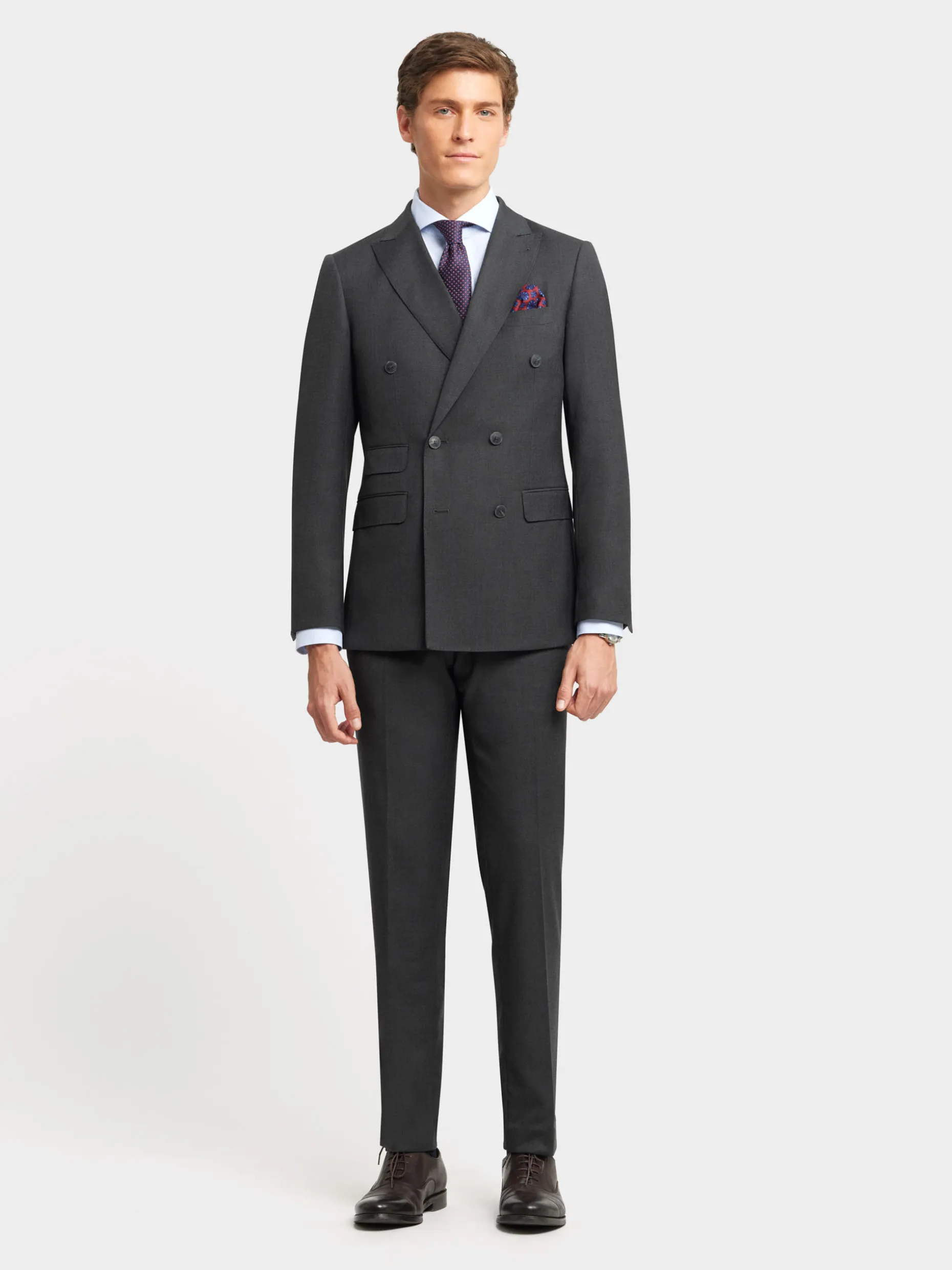PANTALON FIL A FIL CRUZADO GRIS