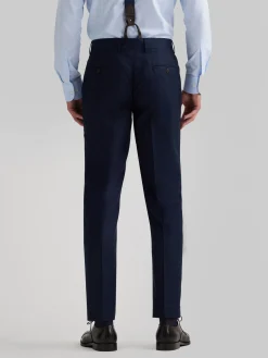 PANTALON FIL A FIL CRUZADO AZUL MARINO