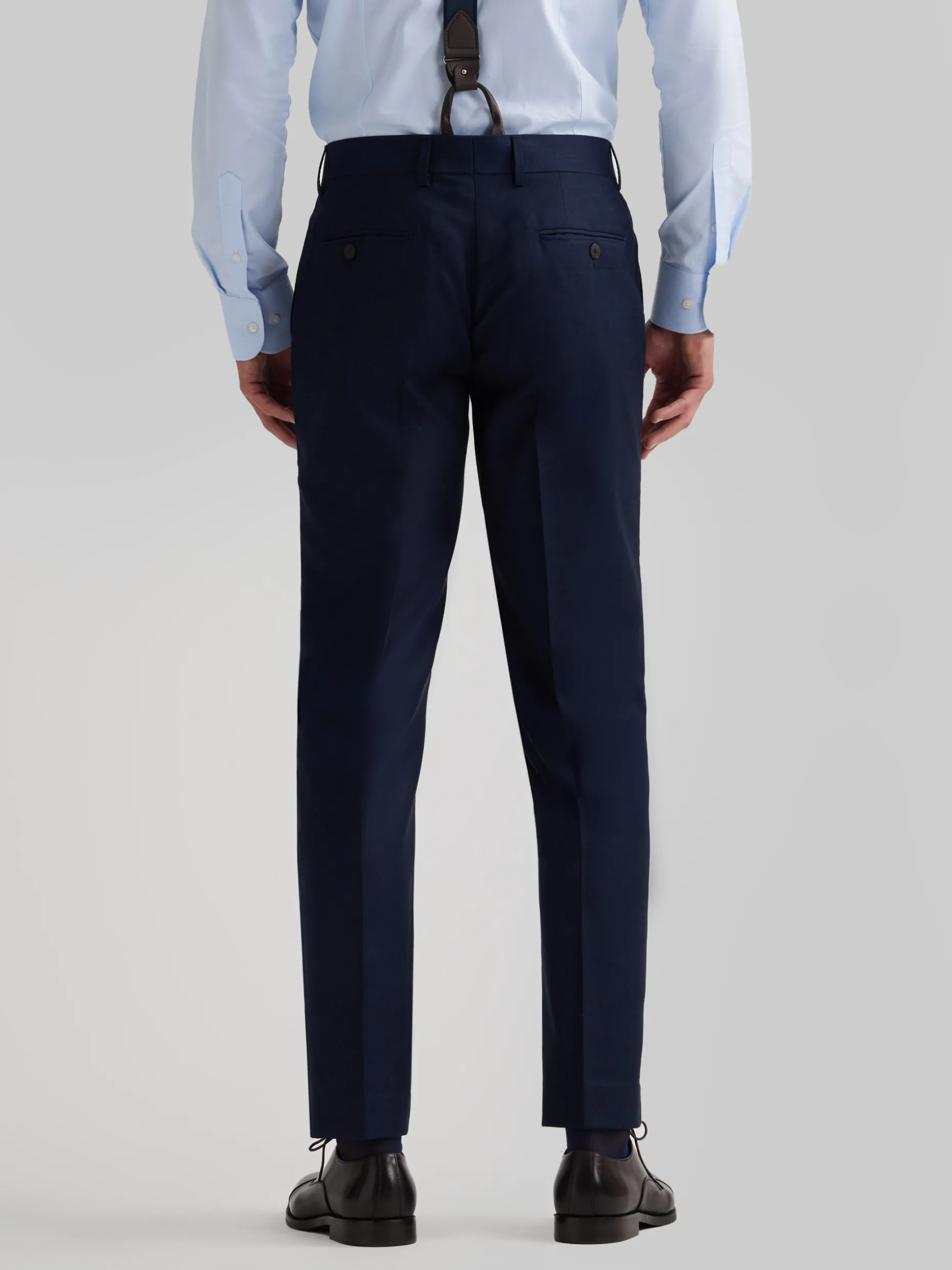 PANTALON FIL A FIL CRUZADO AZUL MARINO