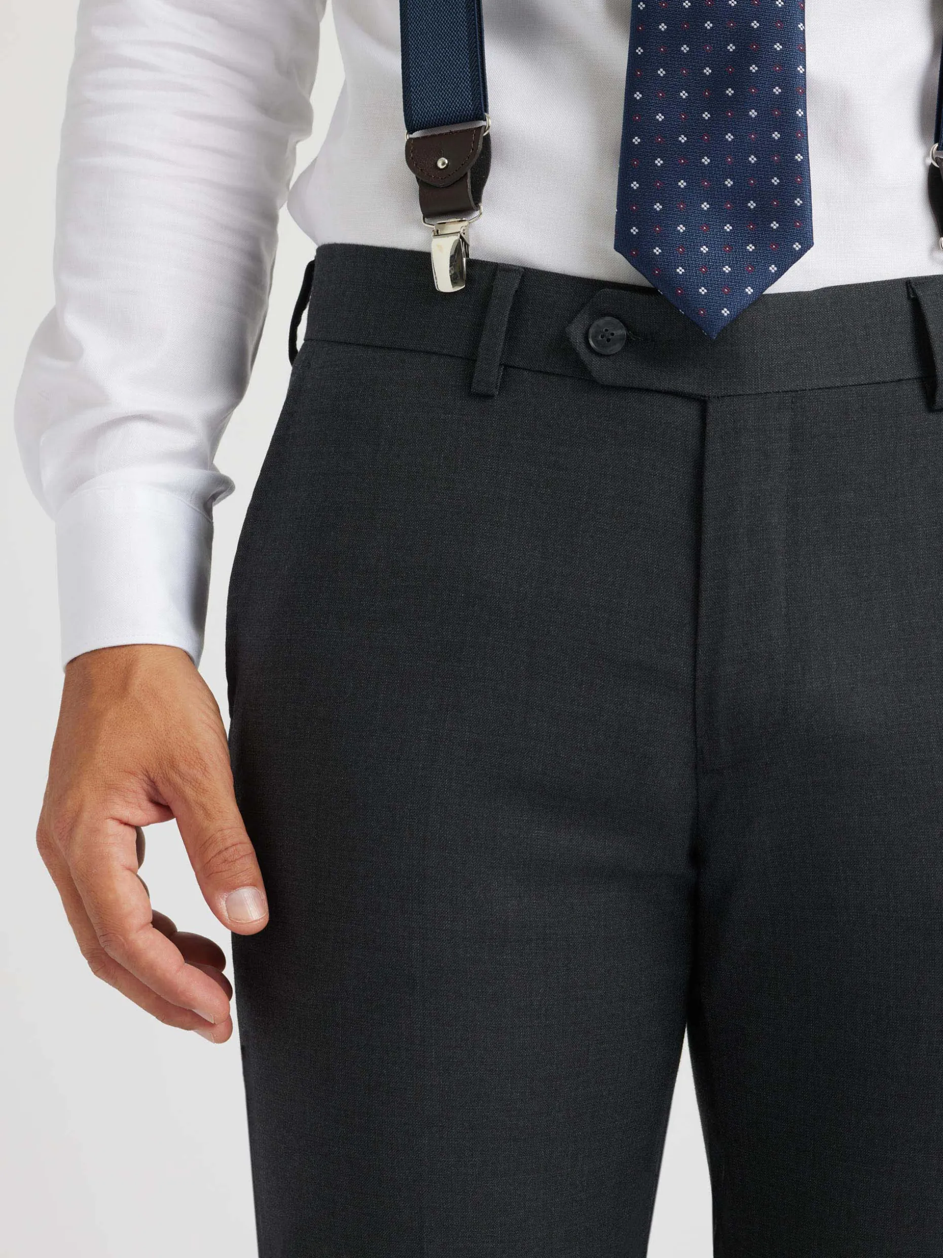 PANTALON FIL A FIL GRIS